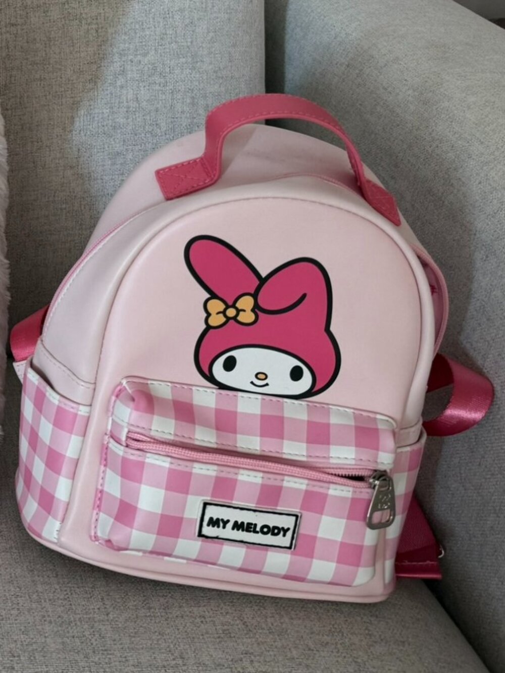 Sanrio My Melody Pink Gingham Mini Backpack